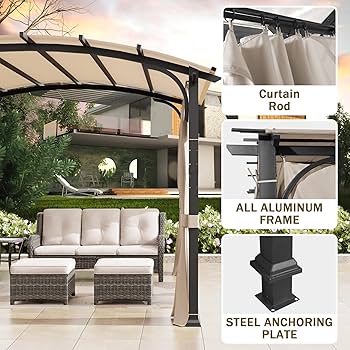 Amazon.com: MeetLeisure 11'x11' Outdoor Pergola with